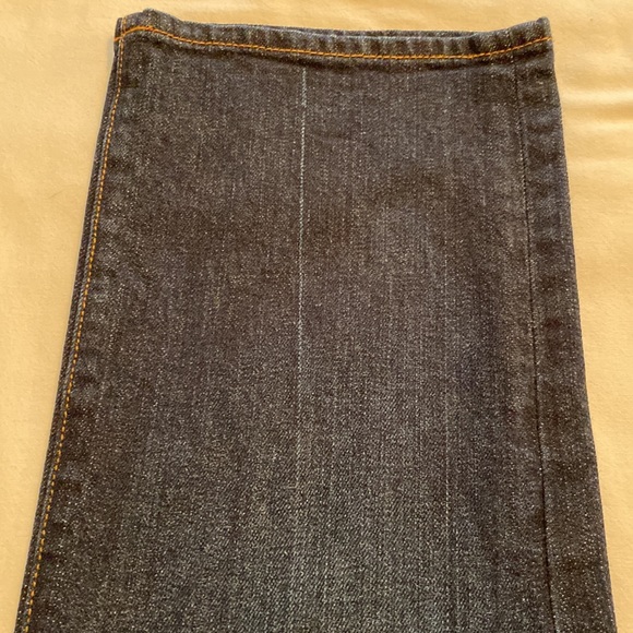 Lucky Brand Danville Classic Rider Crop in Tie Breaker dark wash Size 28 - Picture 16 of 16